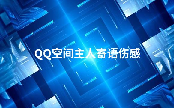 QQ空间主人寄语伤感
