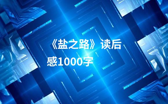 《盐之路》读后感1000字