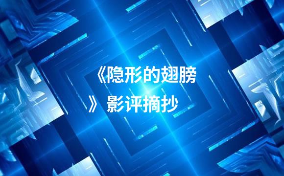 《隐形的翅膀》影评摘抄