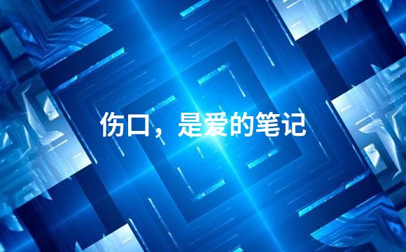 伤口，是爱的笔记