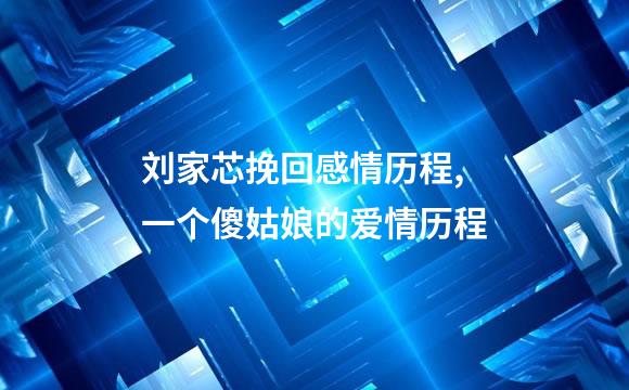 刘家芯挽回感情历程,一个傻姑娘的爱情历程