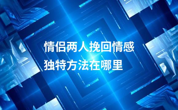情侣两人挽回情感独特方法在哪里