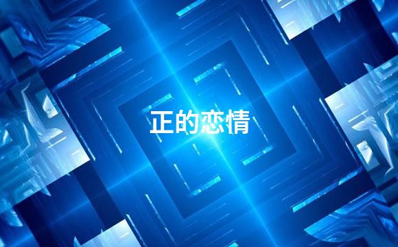 正的恋情