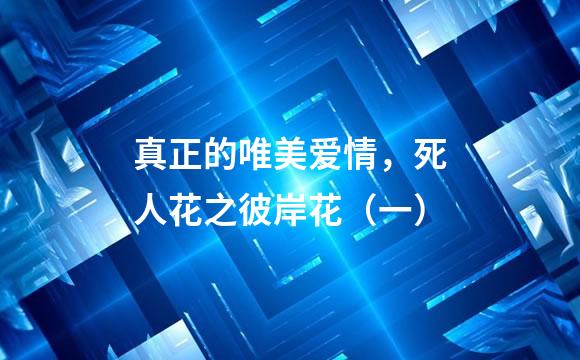 真正的唯美爱情，死人花之彼岸花（一）